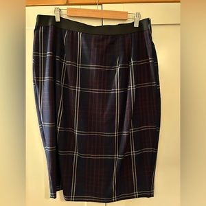 Lane Bryant, size 16, warm colors, plaid with zipper. New with tags.